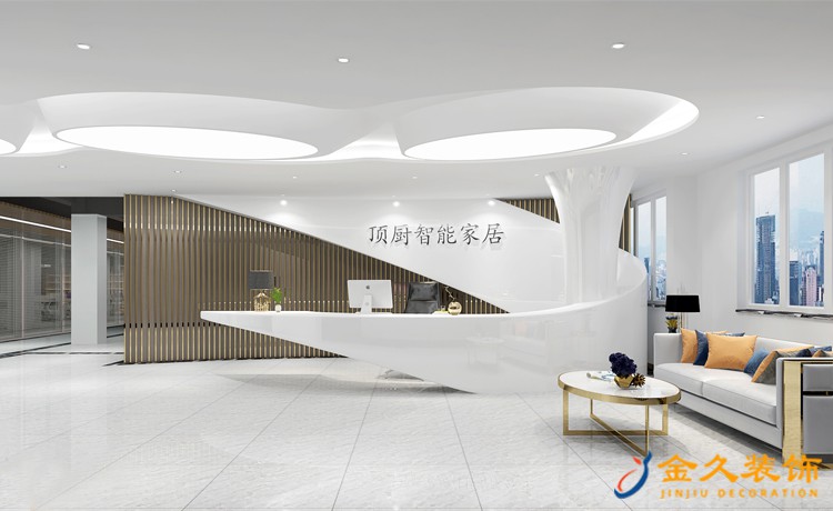 如何裝修設(shè)計辦公室前臺讓客戶留下深刻印象？